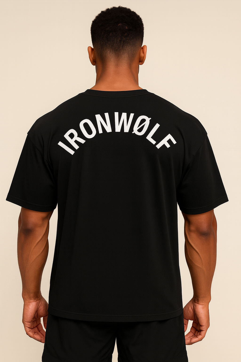 IRONWØLF Oversize T-Shirt – Back Logo Edition | Premium Heavyweight Fit
