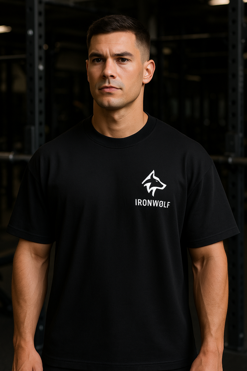 IRONWØLF Oversize T-Shirt – Beast Back Graphic Edition – Heavyweight & Premium Fit